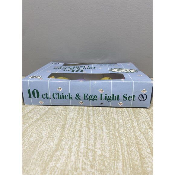 Vintage Easter Chick & Egg Blow Mold String Christmas Tree Light Decorations - Picture 8 of 10